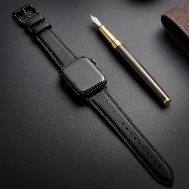 Detalle 2 de SUNFWR leather Apple Watch strap 42mm