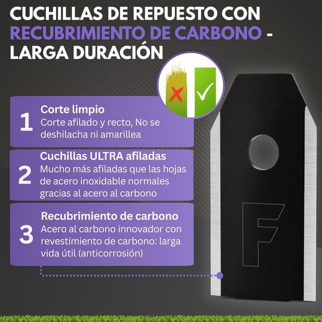 Thumbnail 3 de Filzada 45x Cuchillas de Titanio 0,75 mm para Husqvarna