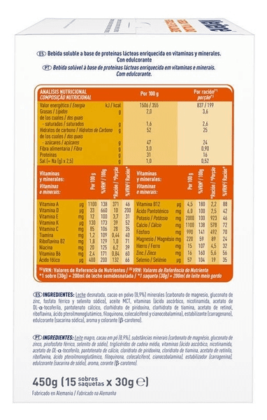 Thumbnail 1 de Meritene Fuerza y Vitalidad Chocolate - 4x15 Sobres 🍫