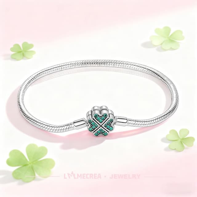 Detalle 2 de Charm-Armband aus 925 Silber 17–21 cm