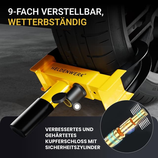 Thumbnail 5 de HELDENWERK Parkkralle 18–30 cm Radkralle