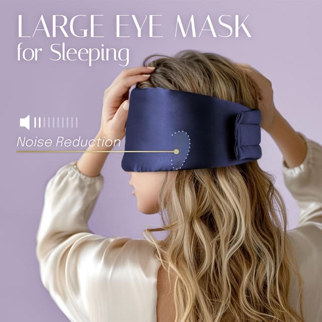 Detalle de Silk sleep mask 100% mulberry silk large