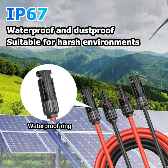 Detalle 2 de Wvoillty Solarkabel Verlängerung 4 mm²