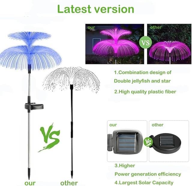 Thumbnail 2 de Hqynss Solar Lights Outdoor Garden 3-pack