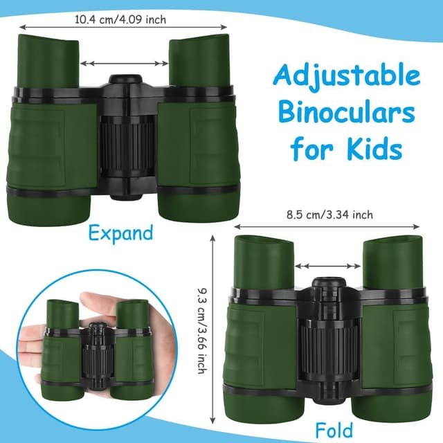 Detalle 2 de OSDUE Binocolo per Bambini 4x30 compatto antiscivolo, mini portatile per bird watching