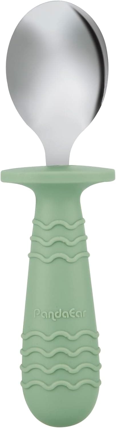 Thumbnail 6 de PandaEar 6er Kinderbesteck-Set mit Silikongriff aus Edelstahl (Blau/Grün/Braun) für ab 1 Jahr