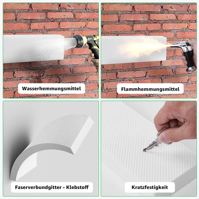 Thumbnail 3 de Garagen Wandschutz 4er-Set Selbstklebend 3 cm Dicke