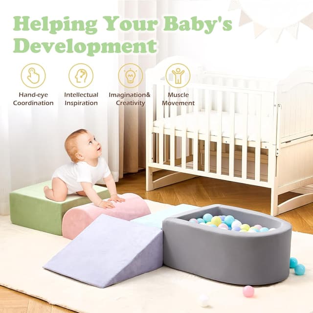 Thumbnail 3 de Foam Climbing Blocks 5-Piece Toddler Play Set