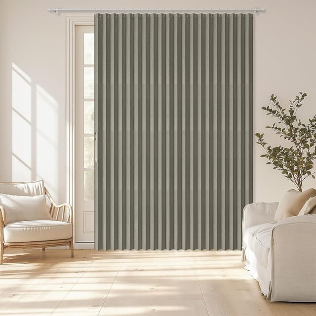 Imagen de AJAZZ 100% Blackout Accordion Door Curtain 98"x106" en OfertitasTOP