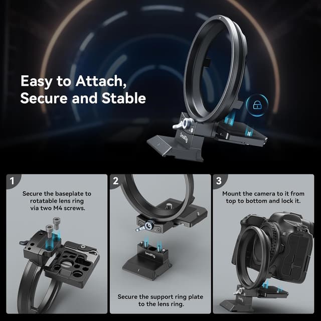 Detalle 2 de SMALLRIG R6 Rotatable Collar Mount (90° drehbare Halterung) für Canon R5 / R6 / R6 Mark II