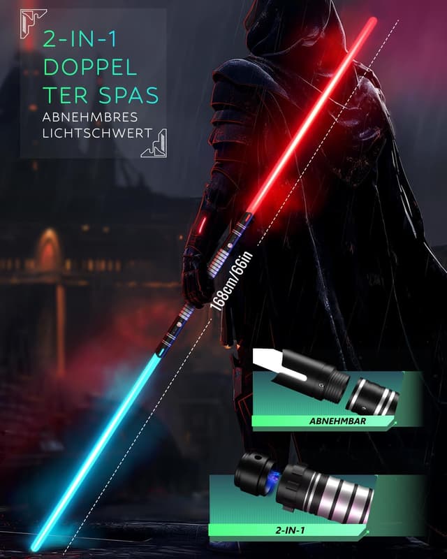 Detalle de Lichtschwerter 2er Set 79 cm