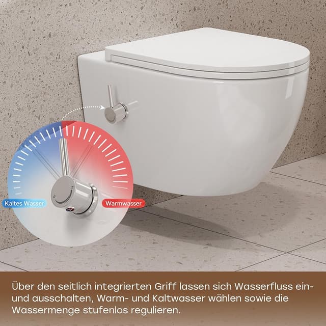 Detalle de HOROW Dusch WC 49×36×36cm 🚽