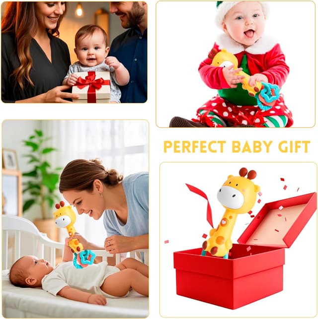 Detalle de Music rattle 6 to 12 months giraffe