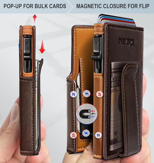 Thumbnail 2 de miyozi Men Wallet Slim RFID Front Pocket 3.9"