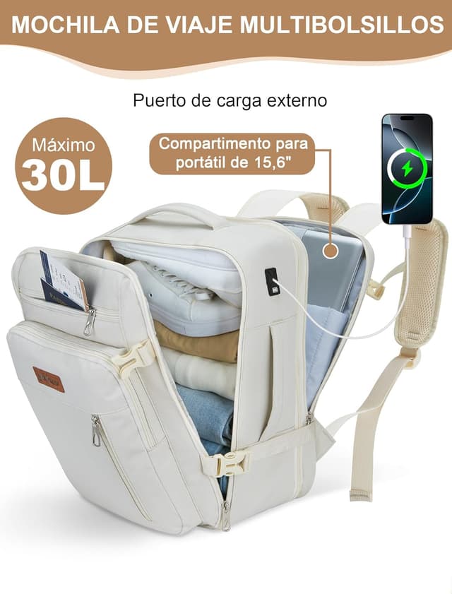 Thumbnail 3 de YOKGO Mochila Viaje Cabina 40x30x20 Expandible