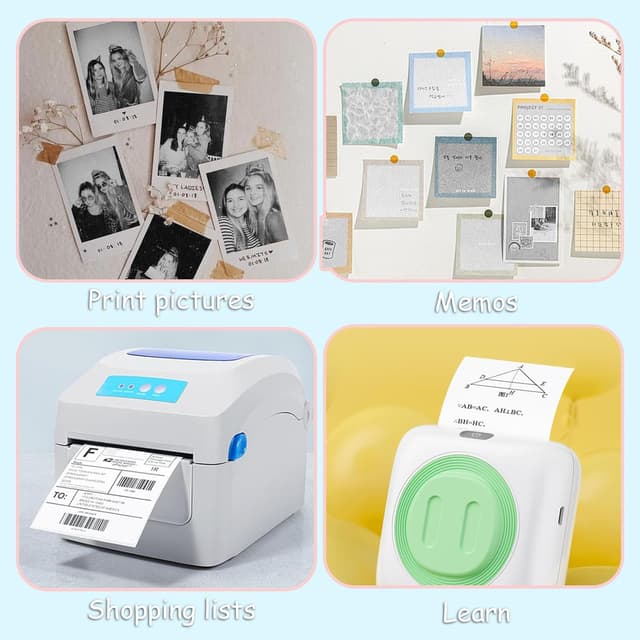 Thumbnail 6 de 20 rotoli di carta termica 57 x 25 mm per mini stampanti fotografiche (adesivi stampabili) per foto istantanee