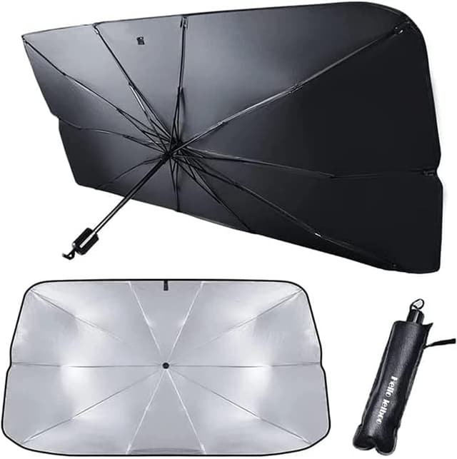 Thumbnail 6 de helloleiboo Car Windshield Sun Shade Umbrella (57" x 32") with 5-Layer UV & Heat Protection Coating