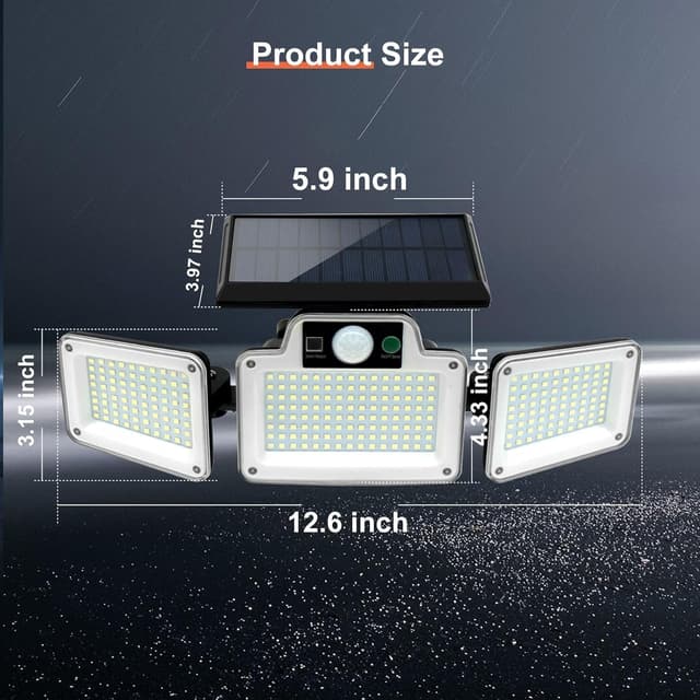 Thumbnail 5 de 280 LED Solar Flood Lights