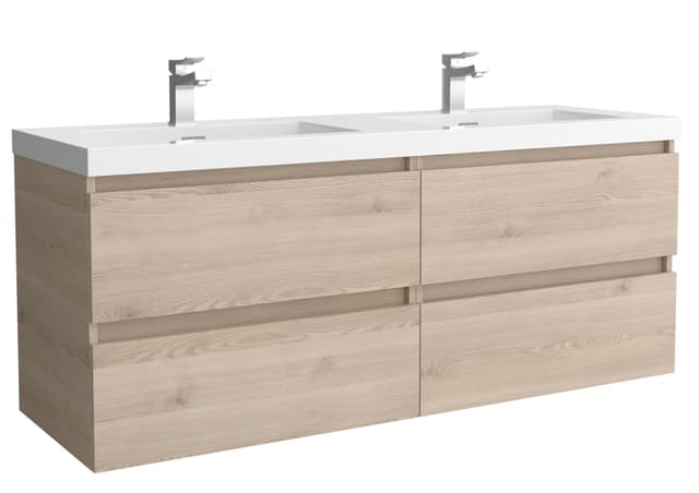 Imagen de Salgar Toscana Bequia — mueble baño 4 cajones y lavabo 2 pozas en OfertitasTOP