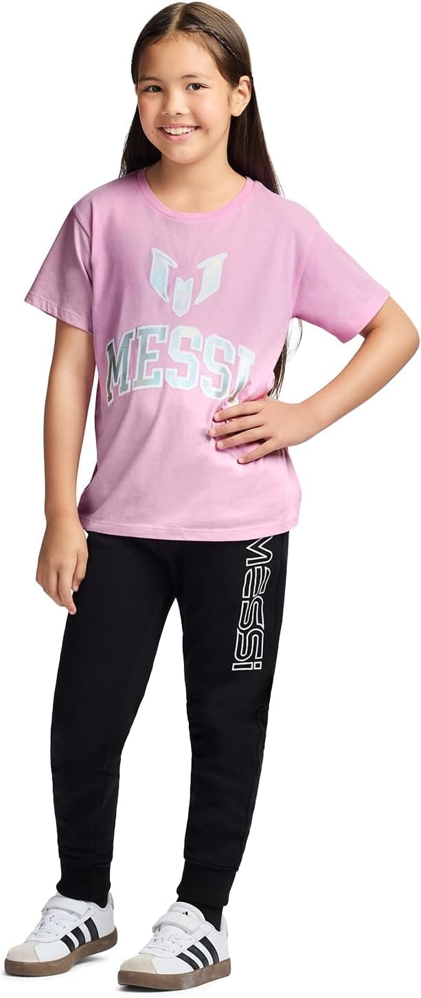 Detalle 2 de Messi Girls' Lifestyle Short Sleeve T-Shirt (Slim-Fit Graphic Tee) — Cotton Blend