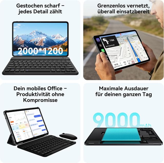 Detalle de Blackview Mega2 Tablet 12 Zoll 24GB RAM