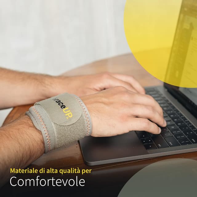 Detalle 2 de BraceUP Fascia da Polso Nero