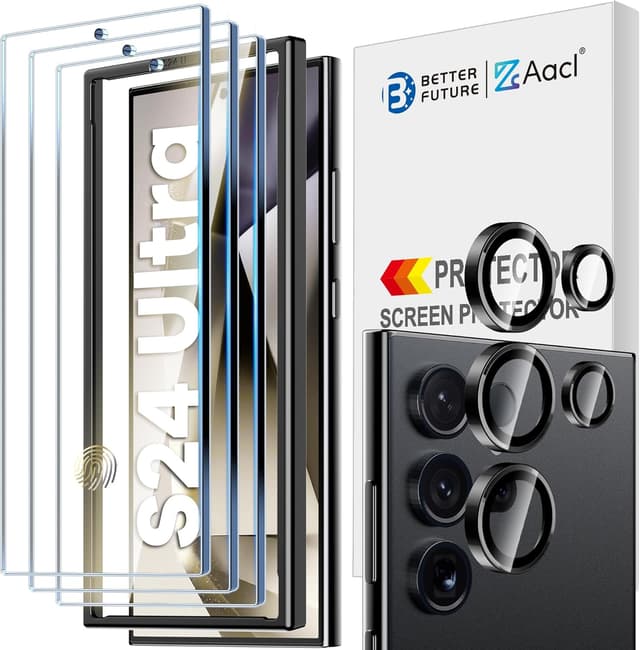 Thumbnail 5 de AACL 3-Pack Samsung Galaxy S25 Ultra Screen Protector 9H