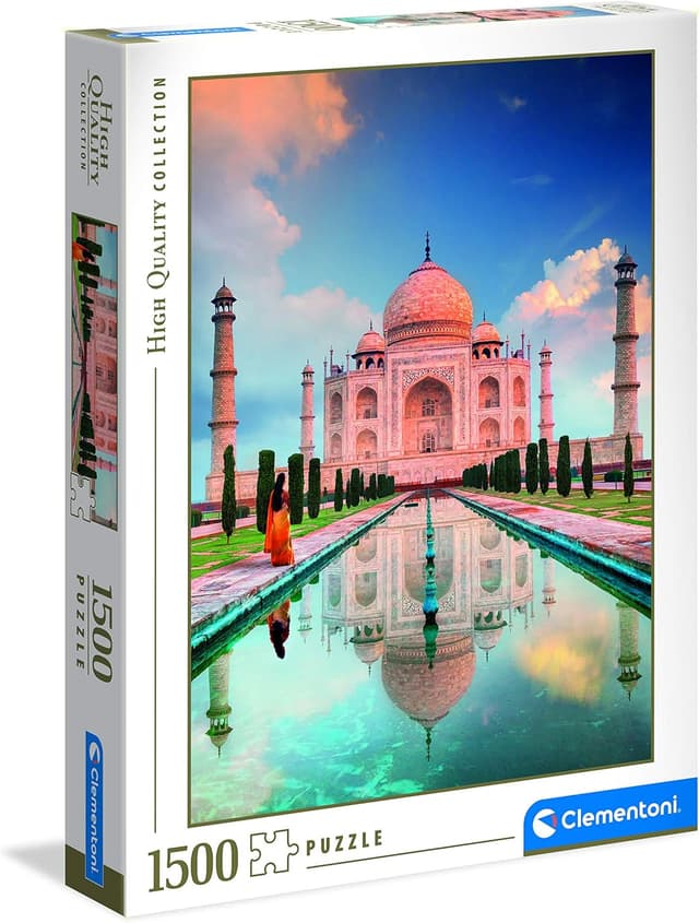 Detalle de Clementoni Collection Taj Mahal (31818) puzzle adulti da 500 pezzi, Made in Italy