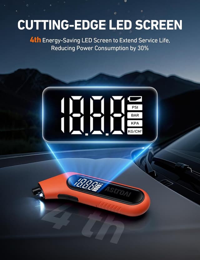 Thumbnail 3 de AstroAI Digital Tire Pressure Gauge 3-300 PSI 📏