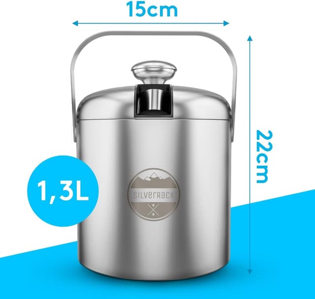 Thumbnail 6 de SilverRack Cubitera de acero inoxidable con pinzas y tapa