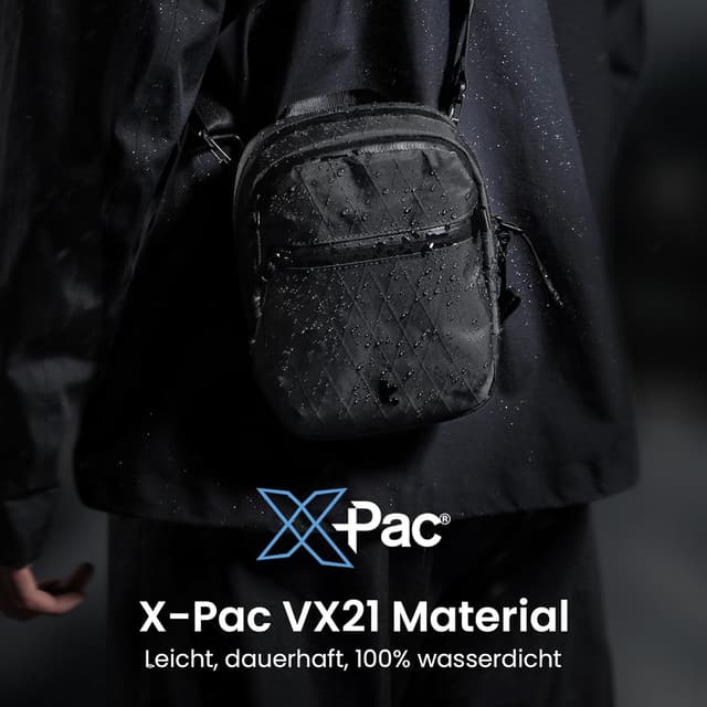 Detalle de tomtoc Borsa a Tracolla Antifurto Aviator-T37 con protezione RFID e zip bloccabile