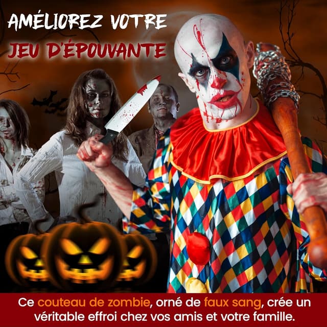 Thumbnail 4 de REDSTAR FANCY DRESS couteau Halloween 30 cm