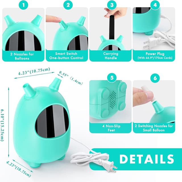 Thumbnail 6 de FITMITE Pompa a Palloncino 600 W 🎈