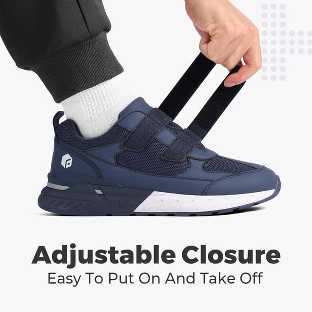 Thumbnail 2 de FitVille Rebound Core V8 Men’s Extra Wide Trainers (Lightweight, Breathable) for Walking, Running & Plantar Fasciitis