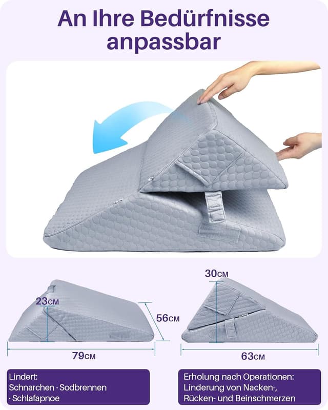 Thumbnail 1 de Kekoy Verstellbares Keilkissen 23/30,5 cm