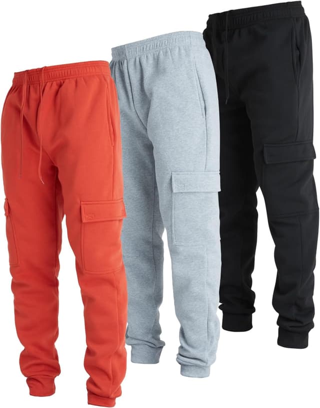 Thumbnail 6 de Ultra Performance Ultra Performance 3 Pack Men’s Sweatpants — Fleece Cargo Joggers with Pockets