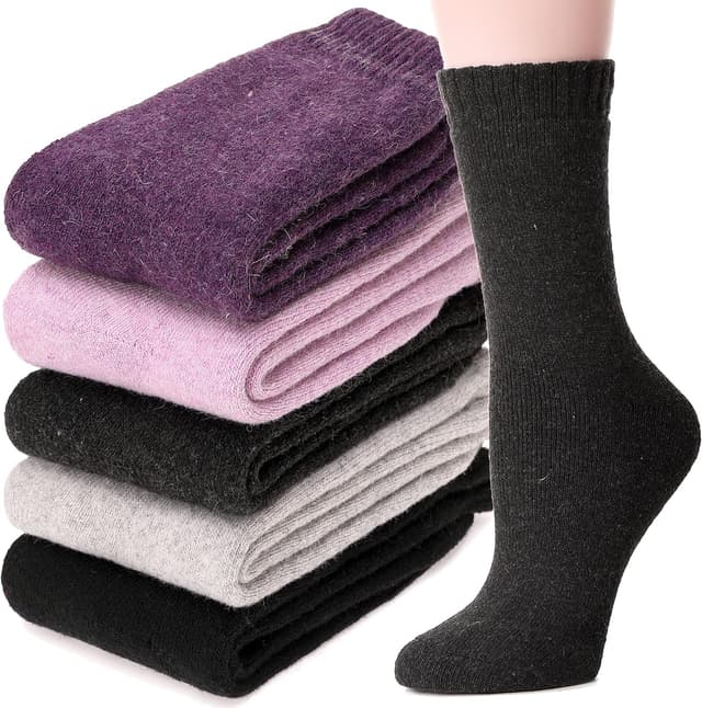 Thumbnail 6 de MOGGEI Merino Wool Hiking Socks 5 Pairs