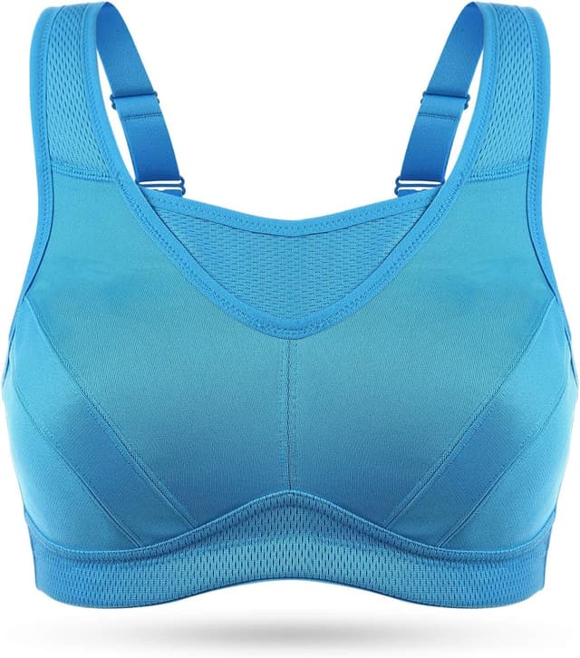 Detalle de Wingslove Damen HSB-B Vollständige Abdeckung – Sport-BH mit nahtlos wirkender, enganliegender Cup-Form