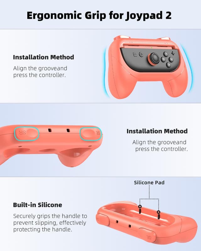 Detalle de Switch 2 Zubehör-Set (24-in-1) inkl. Slim-Hülle, Ladestation, Displayfolien & Joy-Con 2 Zubehör