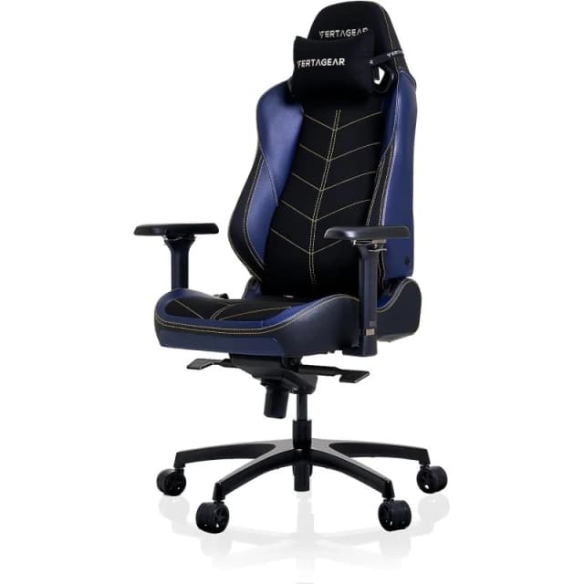 Detalle de Vertagear SL5800 silla gaming azul medianoche