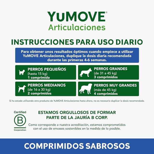 Thumbnail 5 de YuMOVE Condroprotector para perros mayores 120 comprimidos