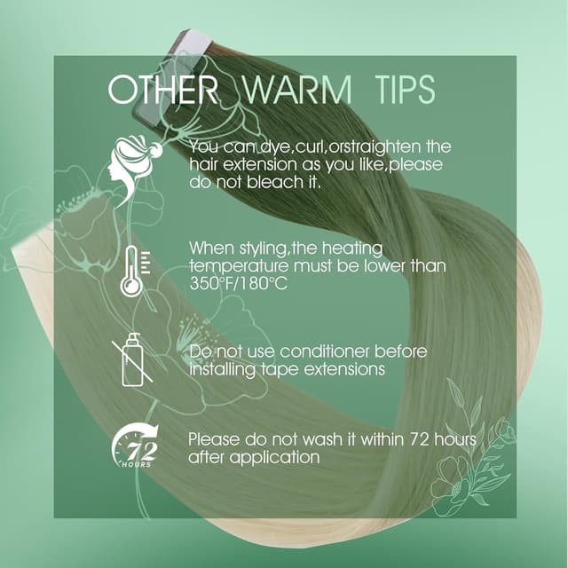 Thumbnail 6 de RUNATURE Extensiones Adhesivas Pelo Natural Rubio Platino 50cm