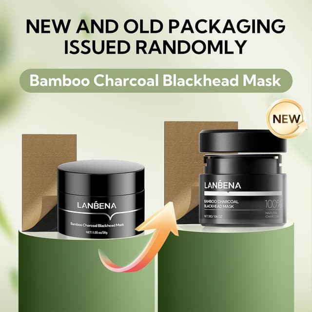 Detalle 2 de LANBENA Upgraded 2.0 Bamboo Charcoal Nose Strip, 60 pcs