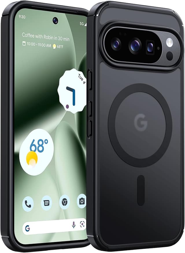 Thumbnail 6 de TAURI Coque magnétique MagSafe ultra-mince pour Google Pixel 10 Pro XL – anti-jaunissement et antichoc, noir