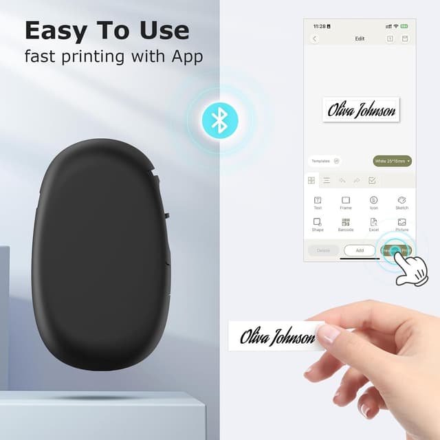 Detalle de SUPVAN E10 Bluetooth label maker