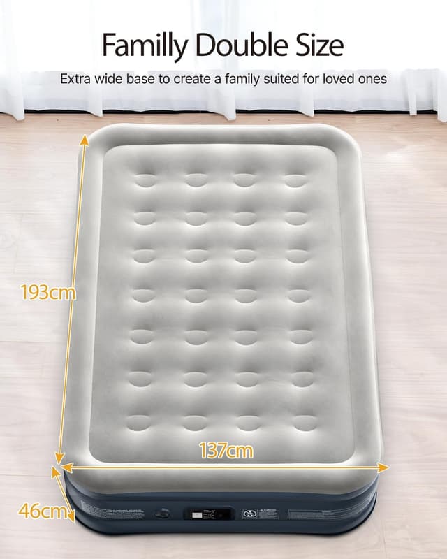 Thumbnail 4 de iDOO Colchón Hinchable Matrimonial con Bomba Incorporada