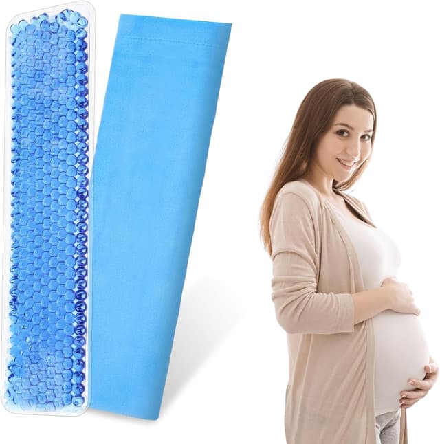 Thumbnail 6 de ACWOO lot de poches de glace post-partum réutilisables pour périnée (froid ou chaud) avec housse en velours lavable