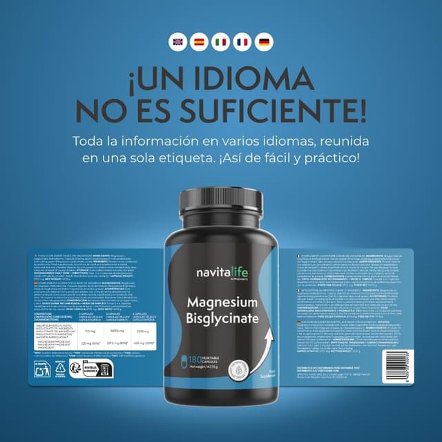 Thumbnail 6 de Navitalife Magnesio Bisglicinato 2250 mg 180 cápsulas