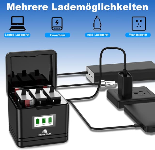 Thumbnail 5 de Homesuit Hero 12 1800mAh battery kit for GoPro