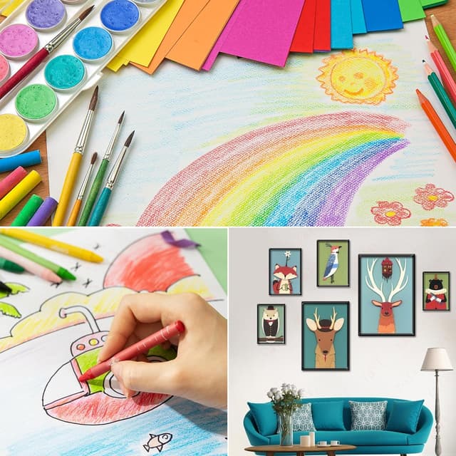 Thumbnail 6 de Coloured Card A4 60 Sheets, 230GSM Craft